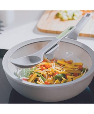 Balance Non-stick Ceramic Wok Pan 11", 4.4qt. With Glass Lid, Recycled Aluminum