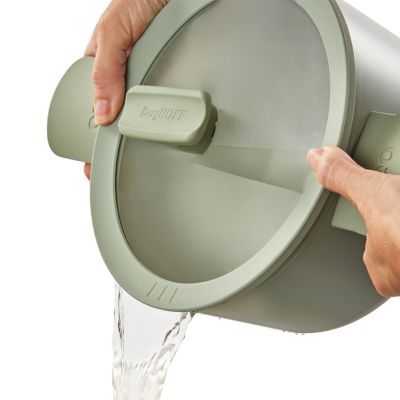 Balance Nonstick Ceramic Saute Pan (Long Handle) 10.25", 3.1qt. With Glass Lid, Recycled Aluminum