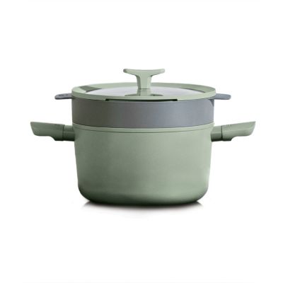Balance Non-stick Ceramic Stockpot 10", 4.6qt. With Glass Lid, Recycled Aluminum