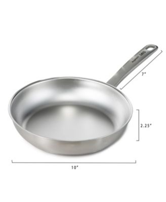 Graphite Recycled 18/10 Stainless Steel Frying Pan 10"