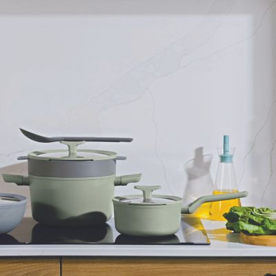 Balance 3Pc Non-stick Ceramic Steamer Set, Recycled Aluminum