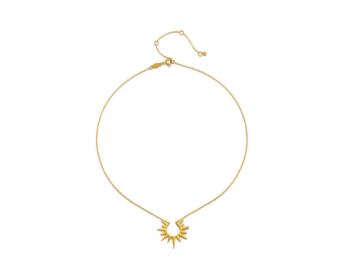 Incandescent Glow Gold Starburst necklace - Gold