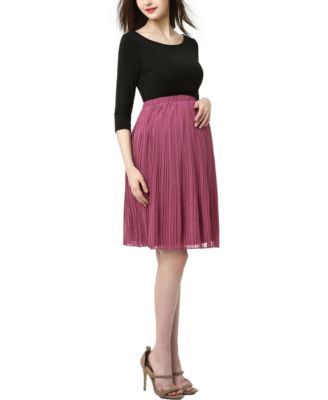 Maternity Colorblock Empire Waist Dress