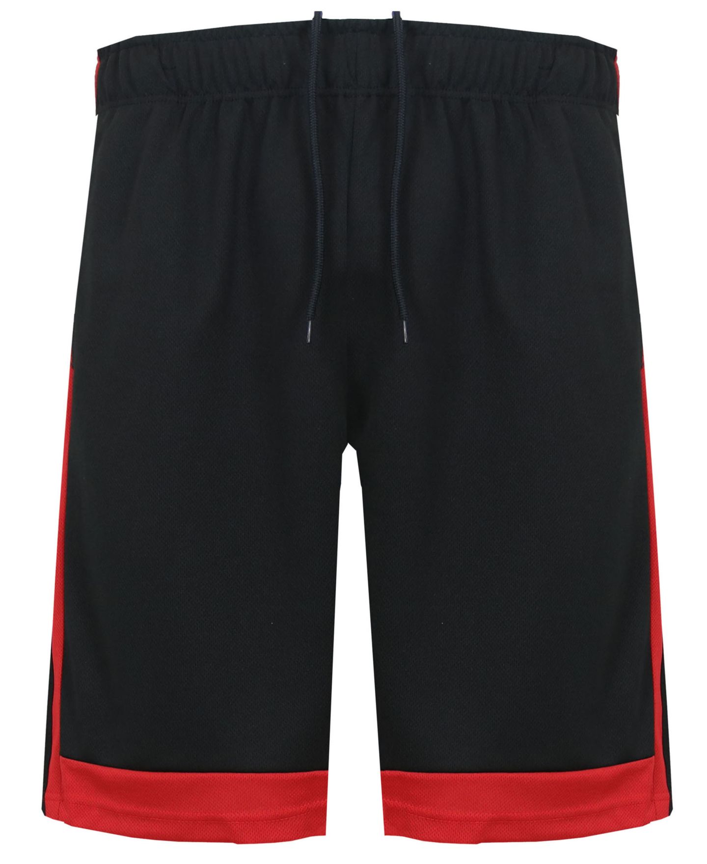 Мужские шорты Galaxy By Harvic Premium Active Moisture Wicking Workout Mesh Shorts With Trim, цвет: Чёрный / Красный — фото 1