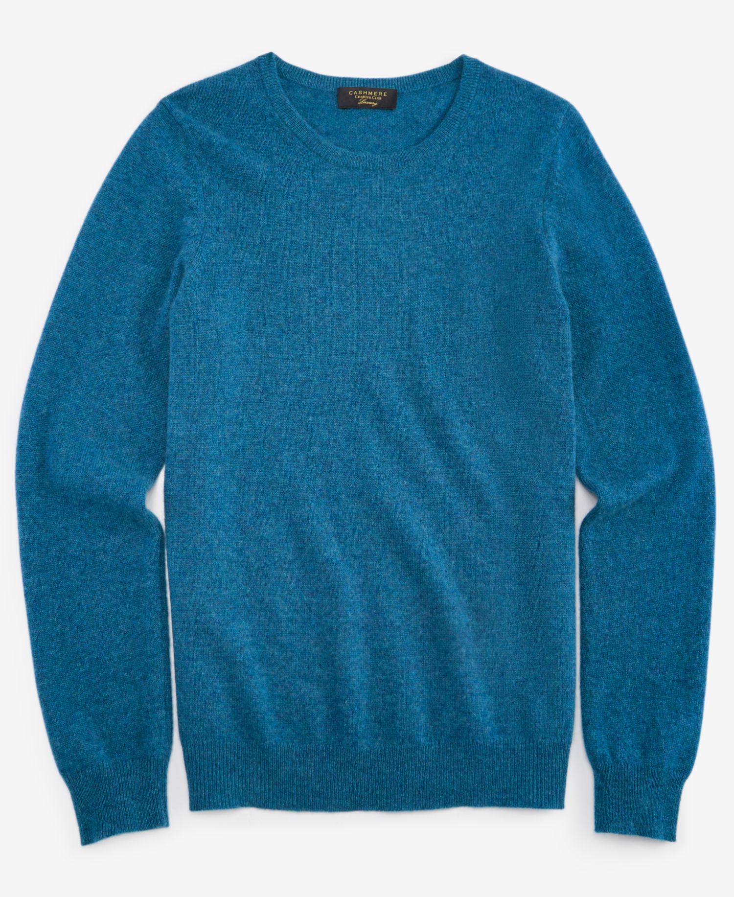 100% Cashmere Women's Petite Long-Sleeve Crewneck Sweater