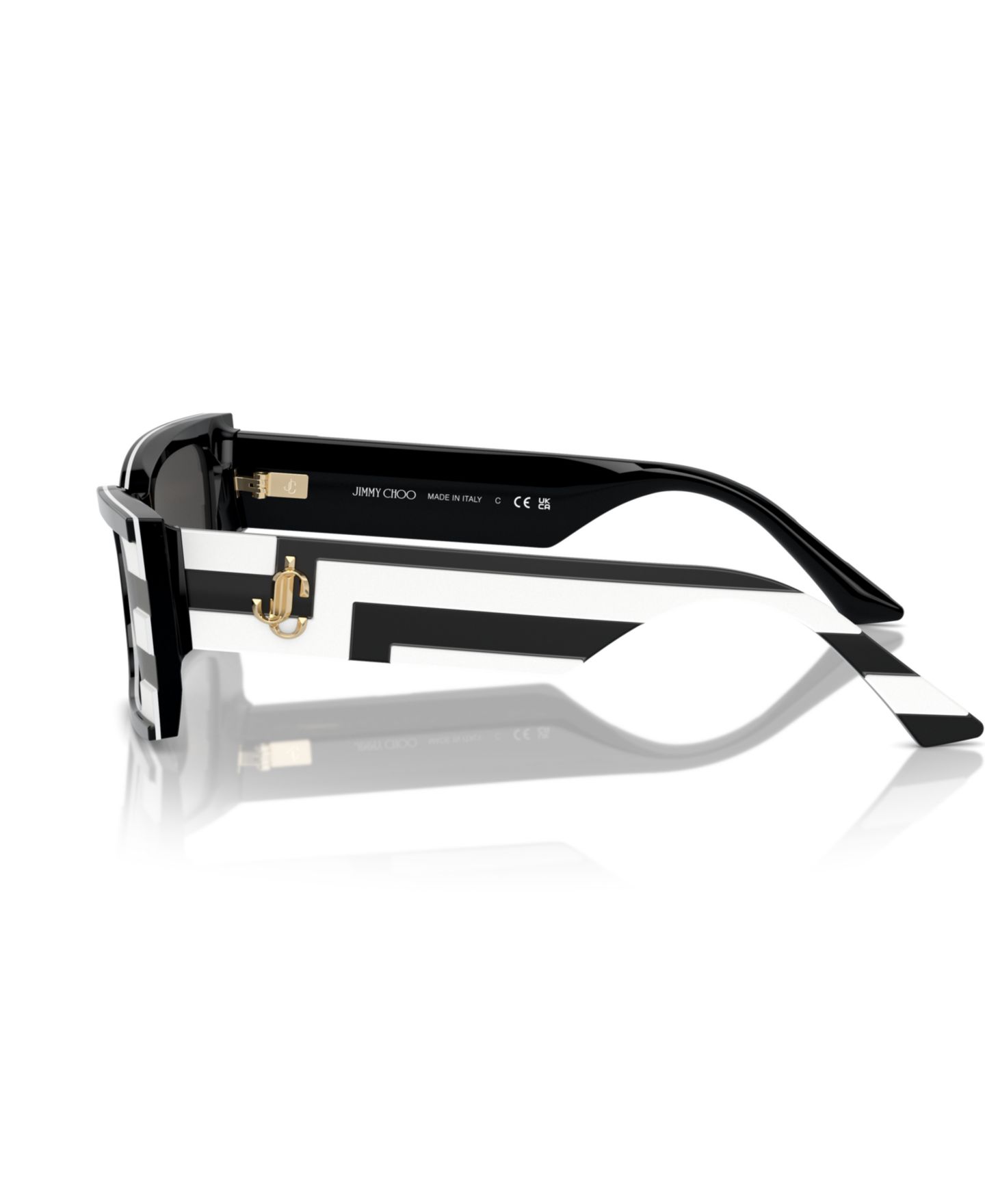 Женские солнцезащитные очки Jimmy Choo Sunglasses, JC5009, цвет: Чёрный / Белый — фото 5