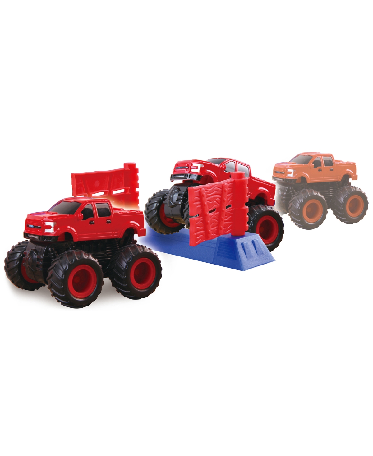 World Tech Toys 54pcs Monster Truck Mayhem Friction Play Set In Multi