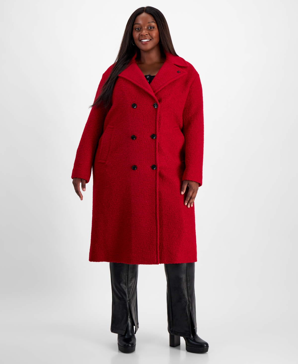 Boucle coat plus size new arrivals
