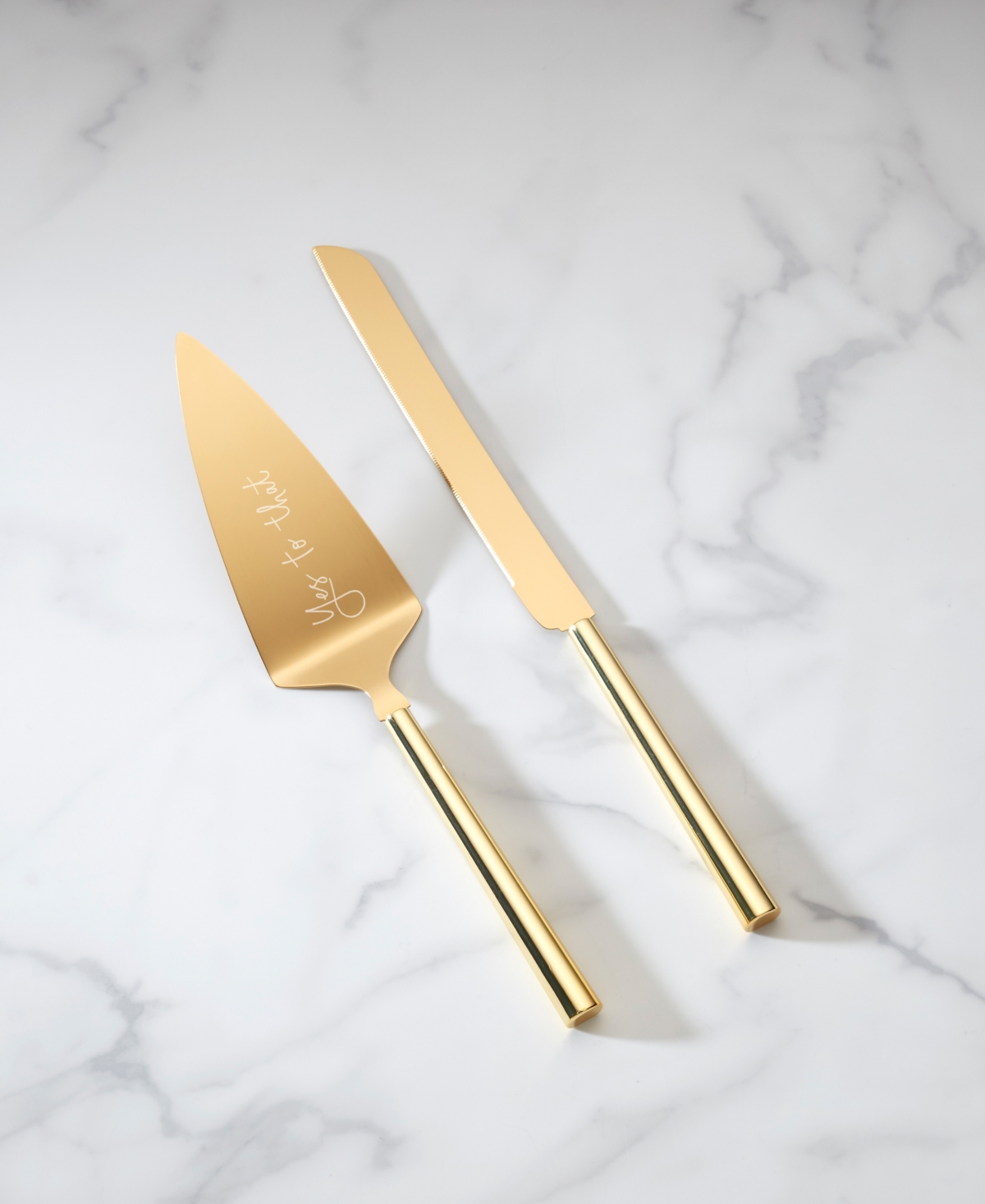Kate Spade Charmed Life Two-piece Dessert Set In Metallic