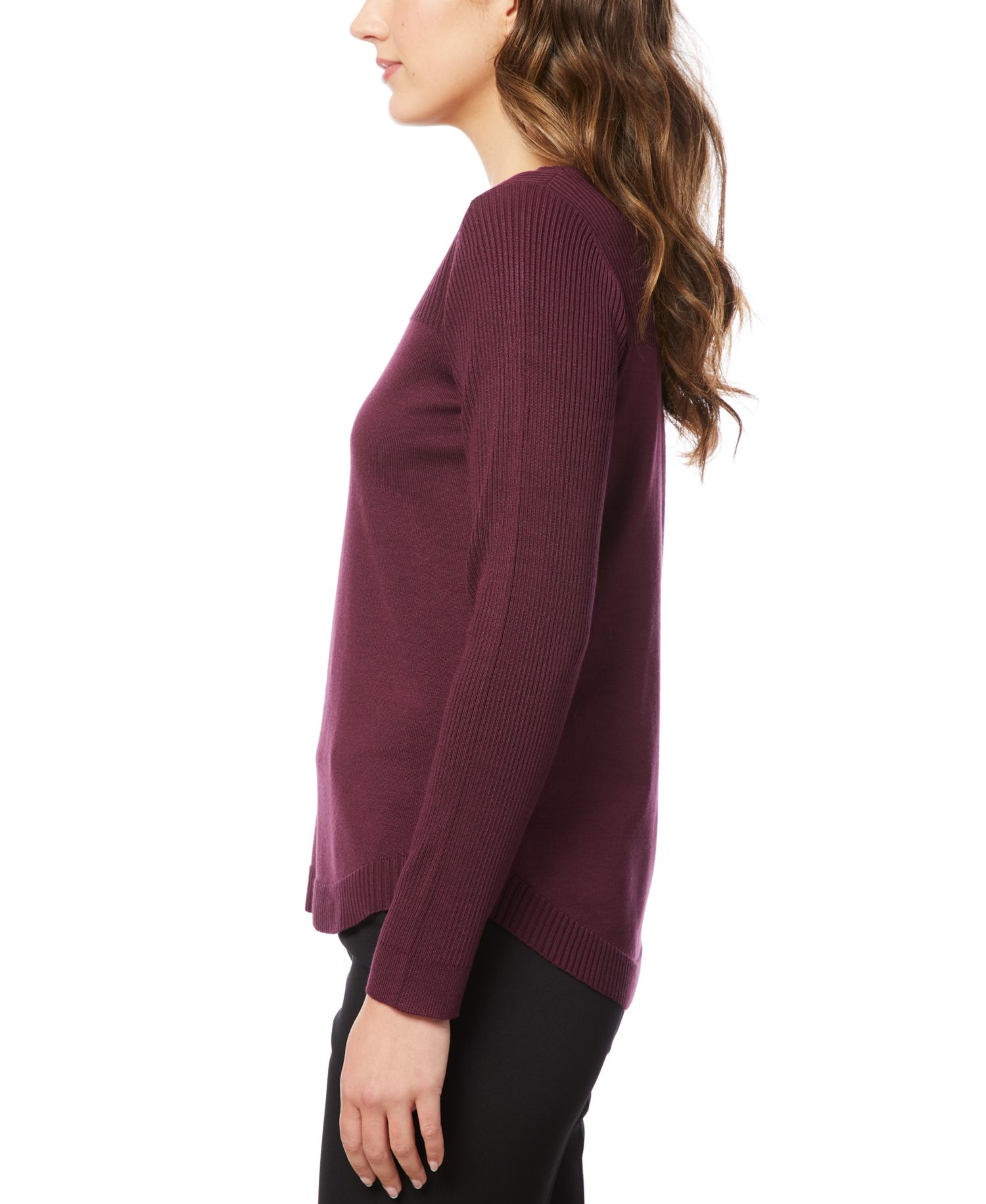 Women's Boat Neck Long-Sleeve Sweater