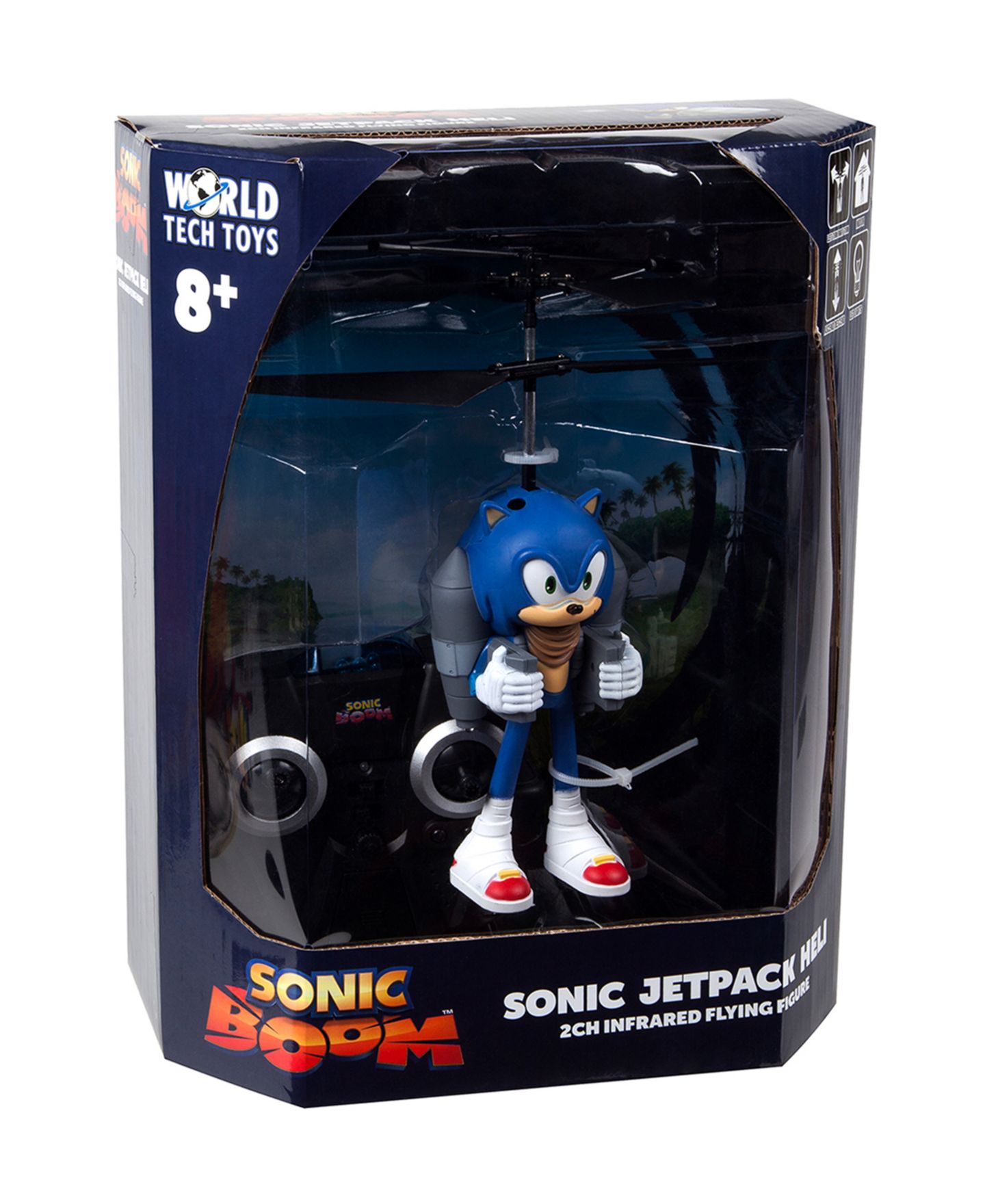 Детская игрушка World Tech Toys Sonic Boom Twin Rotor 2.5 Channel IR Flying Figure Helicopter — фото 6