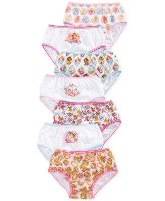 Disney - Girls' or Little Girls' 7-Pack Palace Pets Underwear