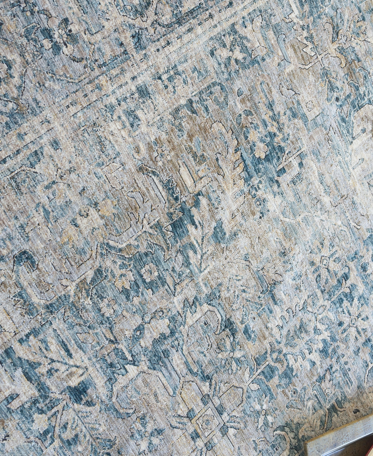 The Met X Exquisite Rugs Antique Loom Anl-89 8'x10' Area Rug In Blue