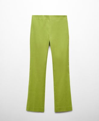 Women's Linen Flare Trousers