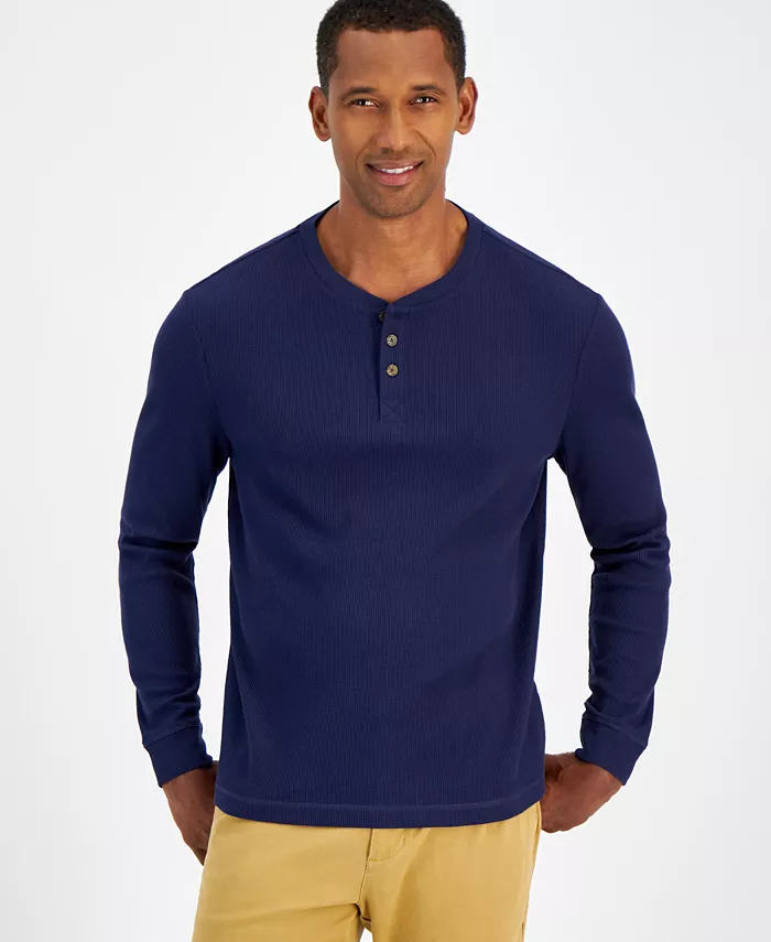 Men's Thermal Long-Sleeve Henley