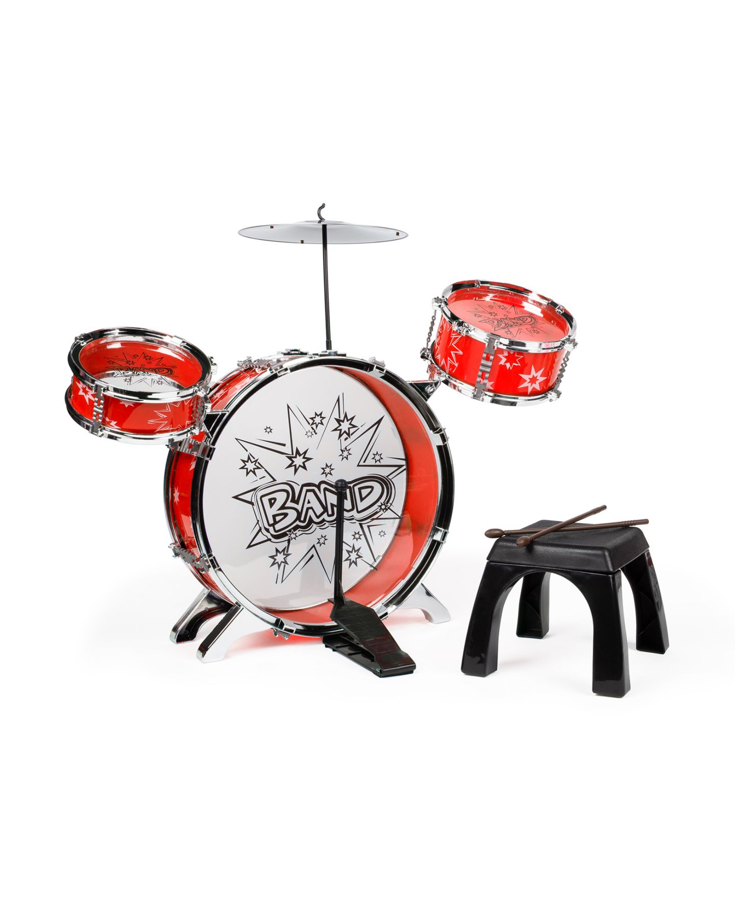 Детские игрушки World Tech Toys Big Band 7-Piece Drum Set, от 3 лет — фото 13