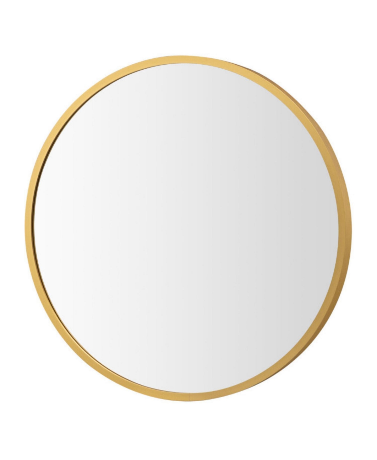 Sugift Round Wall Mirror with Aluminum Alloy Frame
