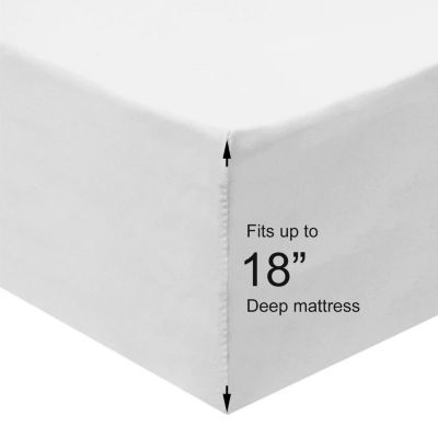 Solid 650 Thread Count Easy Care 3 Piece Sheet Set, Twin XL