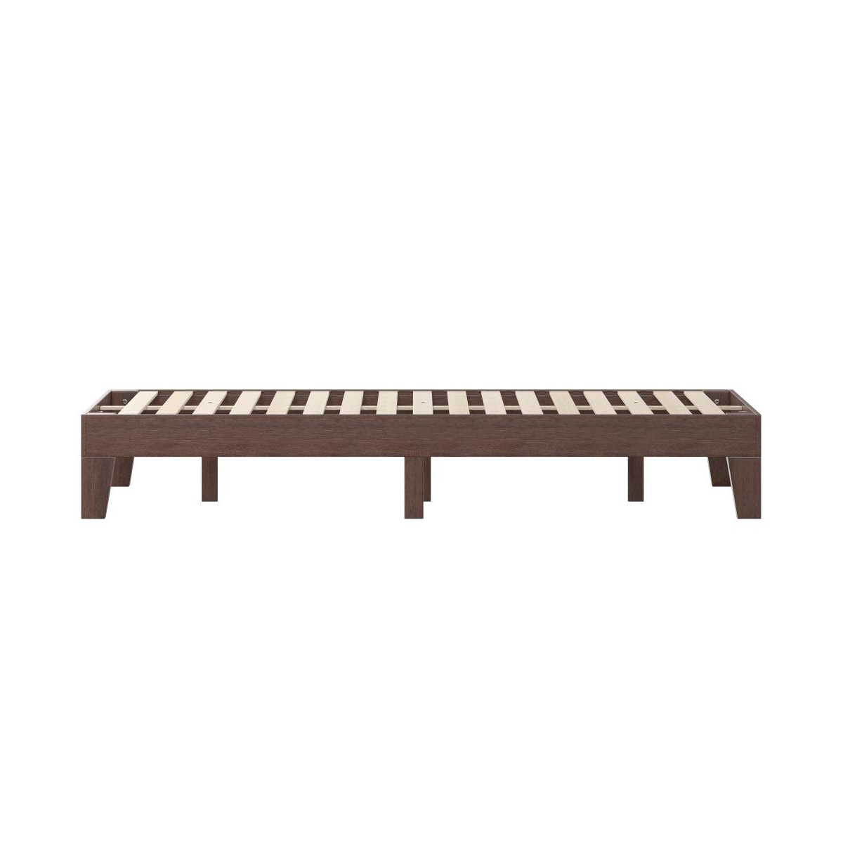 Merrick Lane Eduardo Platform Bed Frame, Solid Wood Platform Bed Frame With Slatted Support, No Box Spring Needed