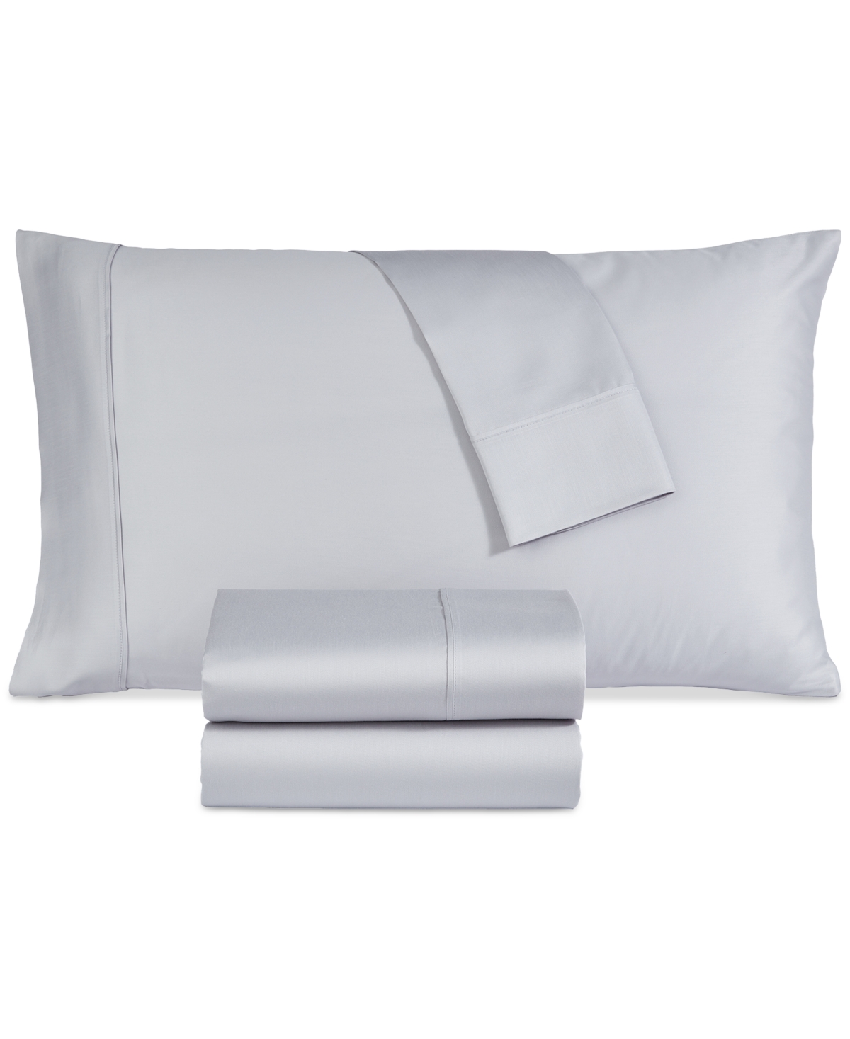 Sunham Last Act!  800-thread Count Triblend 4-pc. Sheet Set, California King In Gray