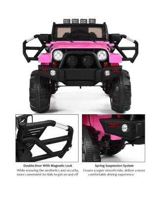 12V Electric Ride On Truck with Parental Remote Control and LED Lights