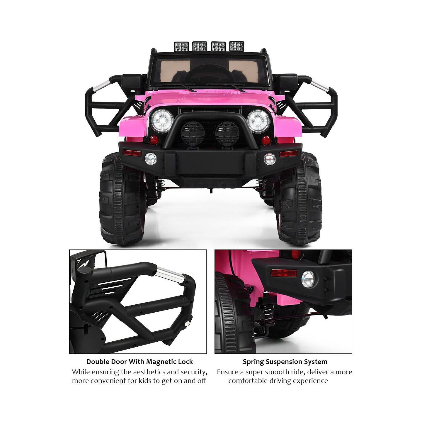 Детская игрушка SUGIFT 12V Electric Ride On Truck with Parental Remote Control and LED Lights, Ages 3+ — фото 6
