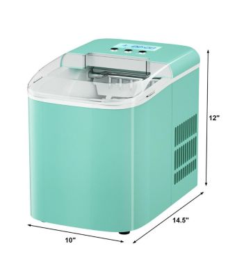 26 lbs Countertop LCD Display Ice Maker with Ice Scoop