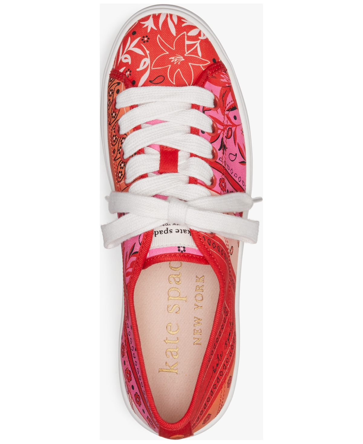 Kate Spade New York Women's Serve Bandana Patchwork Sneakers
