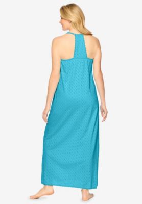 Women's Breezy Eyelet Knit Long Nightgown