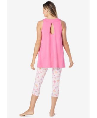 Women's Dreams and Co. Scoopneck Tank and Capri Legging PJ Set