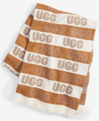 UGG アグ Rib Edge Repeating Logo Graphic Scarf UGG® Rib Edge Repeating Logo Graphic Scarf - Macy's