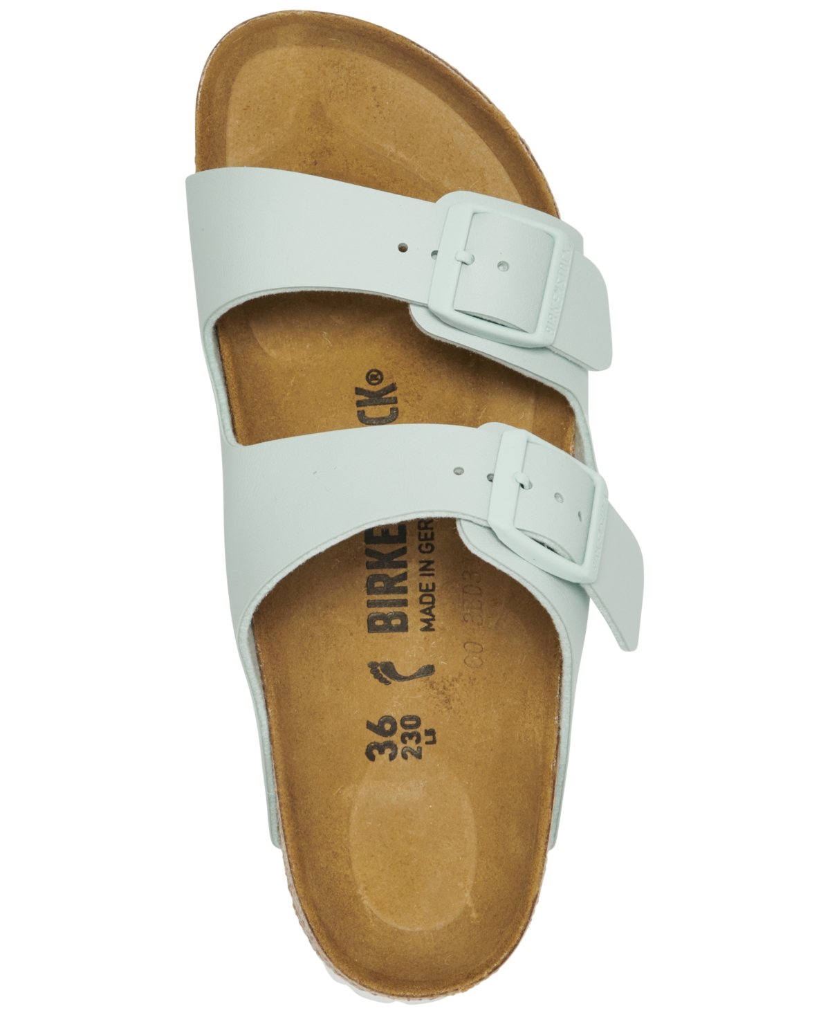 Shop Birkenstock Women's Arizona Birko-flor Two-strap Sandals From Finish Line In Surf Green