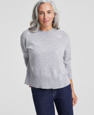 Free People Gray Cropped on sale 100% Cashmere Sweater Medium