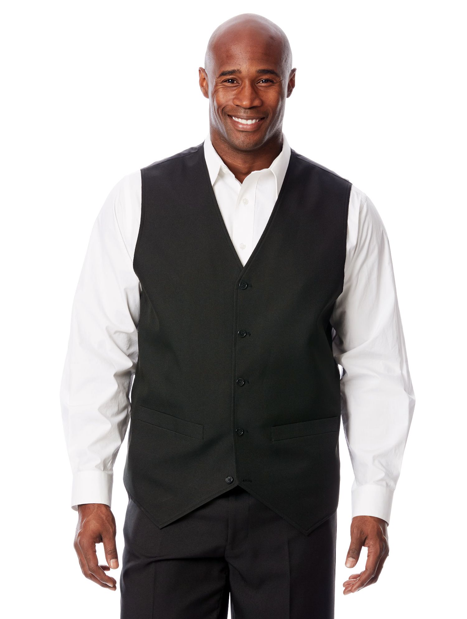 Men's KS Signature Collection Easy Movement 5-Button Suit Vest