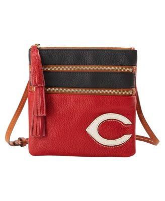 Cincinnati Reds Infield Triple Zip Crossbody Purse