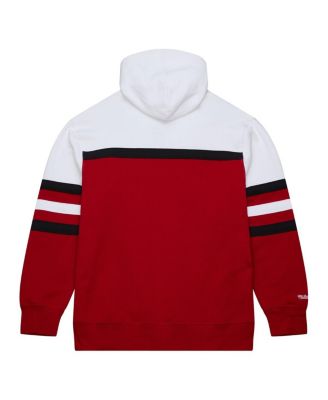 Men's Red/White Miami Heat Head Coach Pullover Hoodie