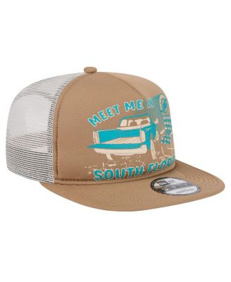 Men's Tan Miami Dolphins Meet Me 9FIFTY Snapback Hat