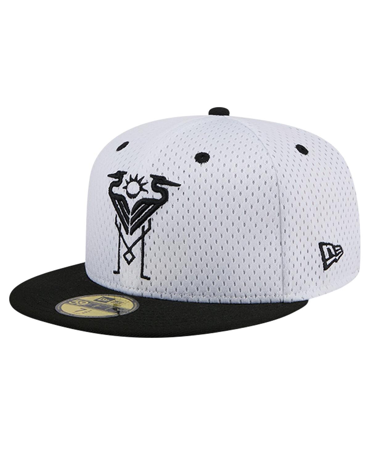 New Era Men'sInter Miami Cf Throwback Mesh 59FIFTY Fitted Hat - White