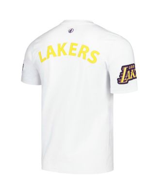 Men's and Women's White Los Angeles Lakers Heritage Crest T-Shirt
