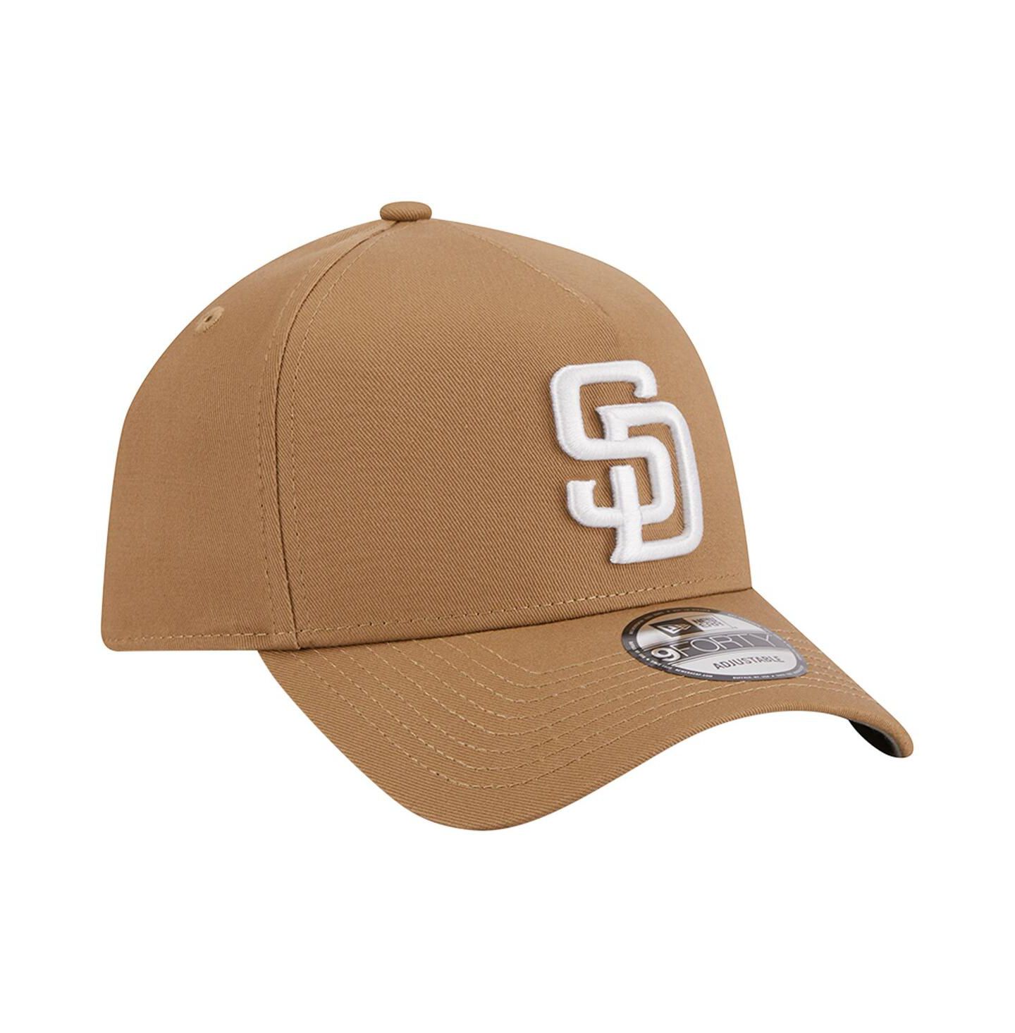 Мужская кепка New Era Khaki San Diego Padres A-Frame 9FORTY Adjustable Hat — фото 3
