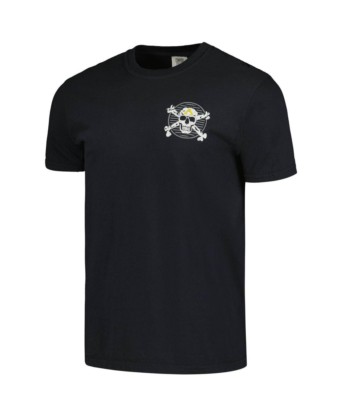 Image One Black Army Men's Black Knights Worn Circle Badge Hyperlocal Comfort Colors T-shirt In Black