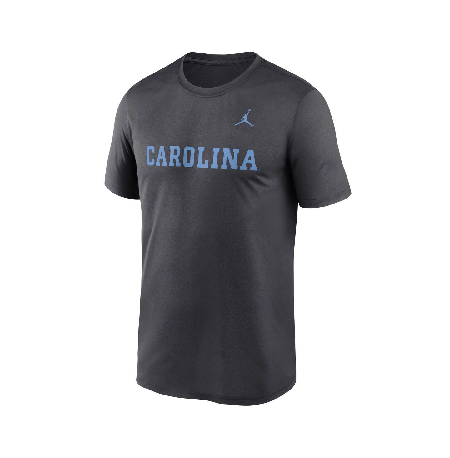 Мужские футболки Jordan Anthracite North Carolina Tar Heels Primetime Legend Wordmark — фото 3