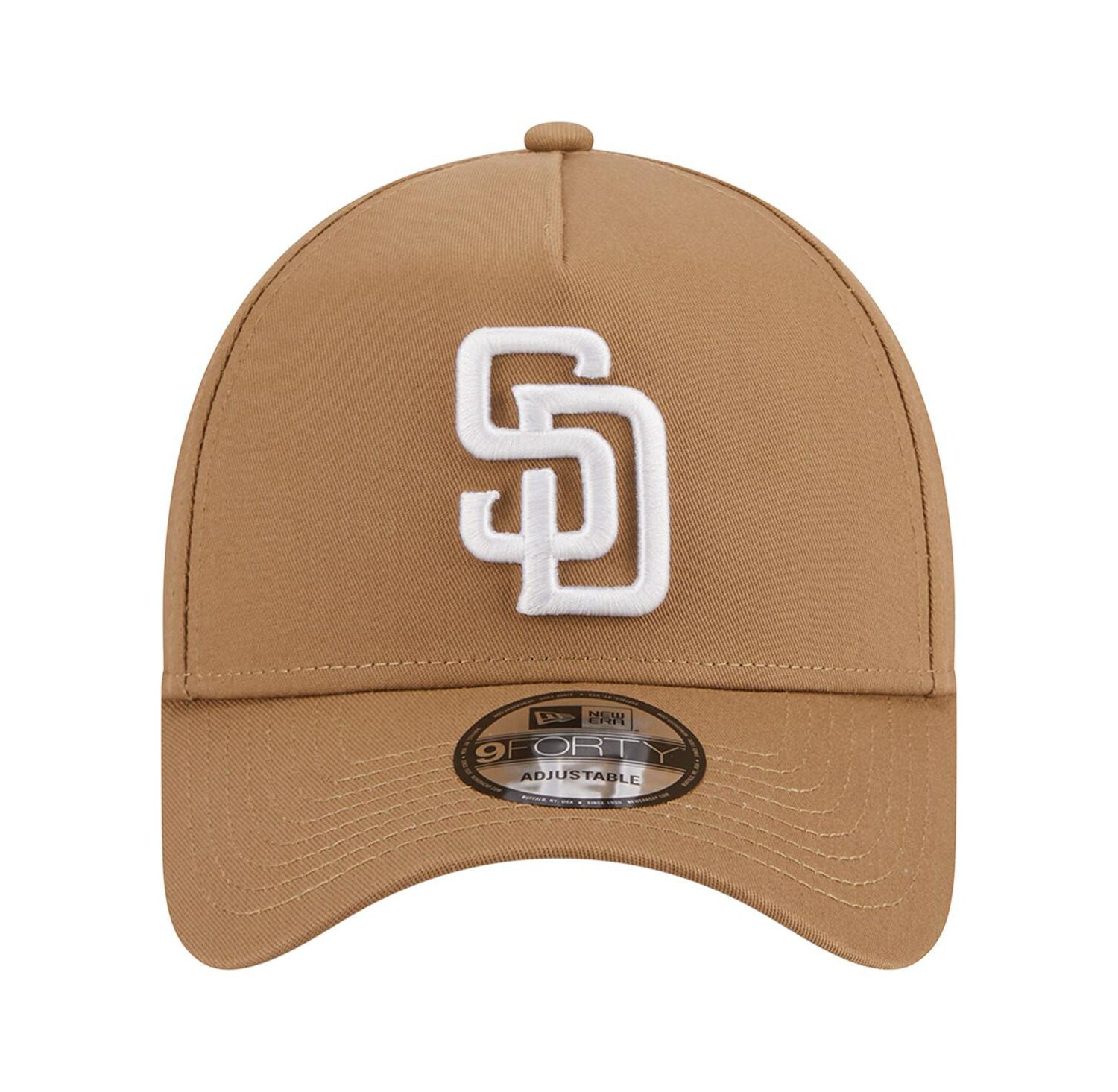 Men's Khaki San Diego Padres A-Frame 9FORTY Adjustable Hat