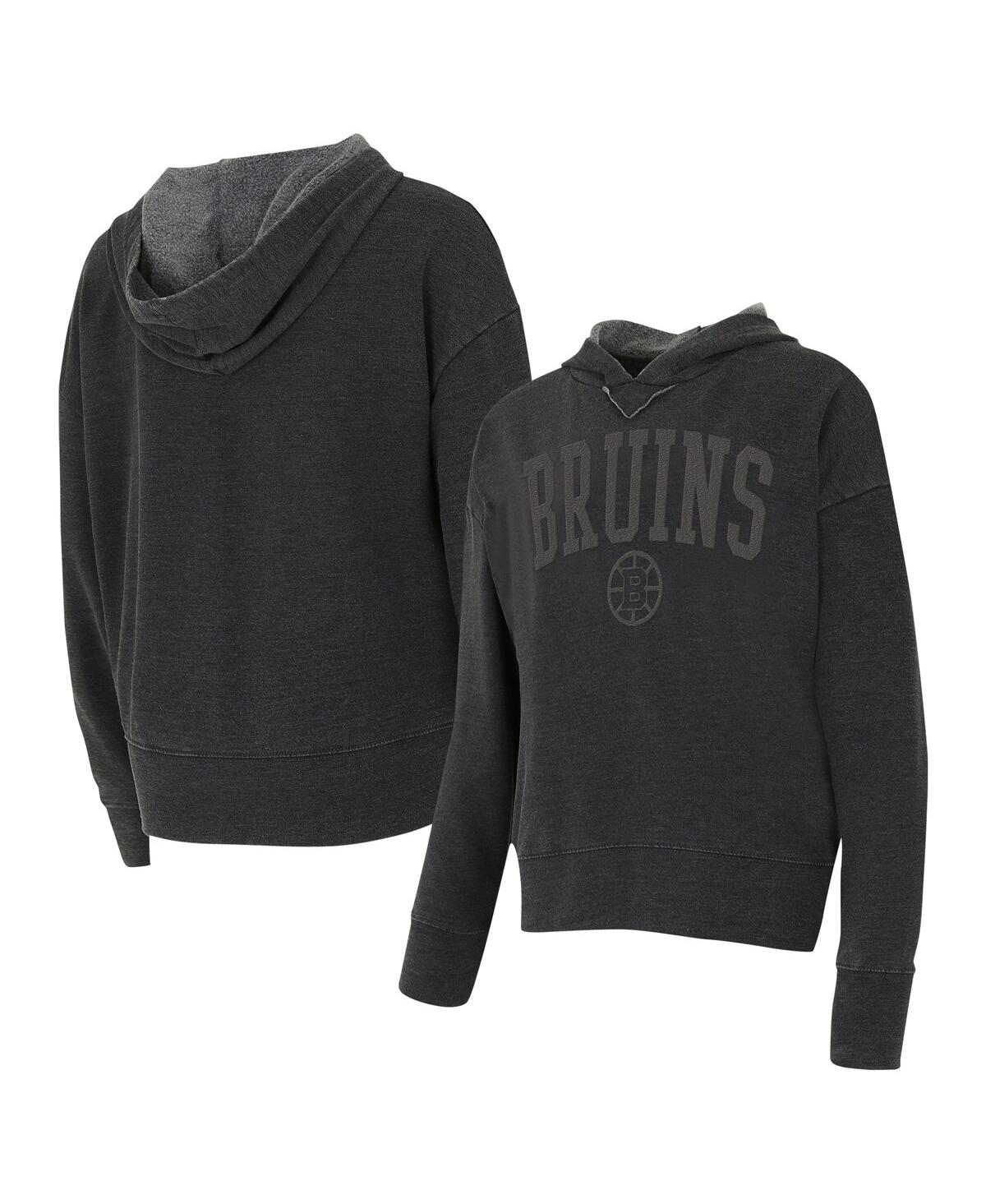 Women's Charcoal Boston Bruins Volley Pullover Hoodie - Charcoal