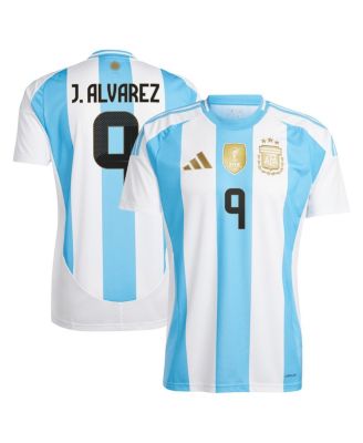 Adidas Men's Julian Alvarez White Argentina National Team 2024 Home ...