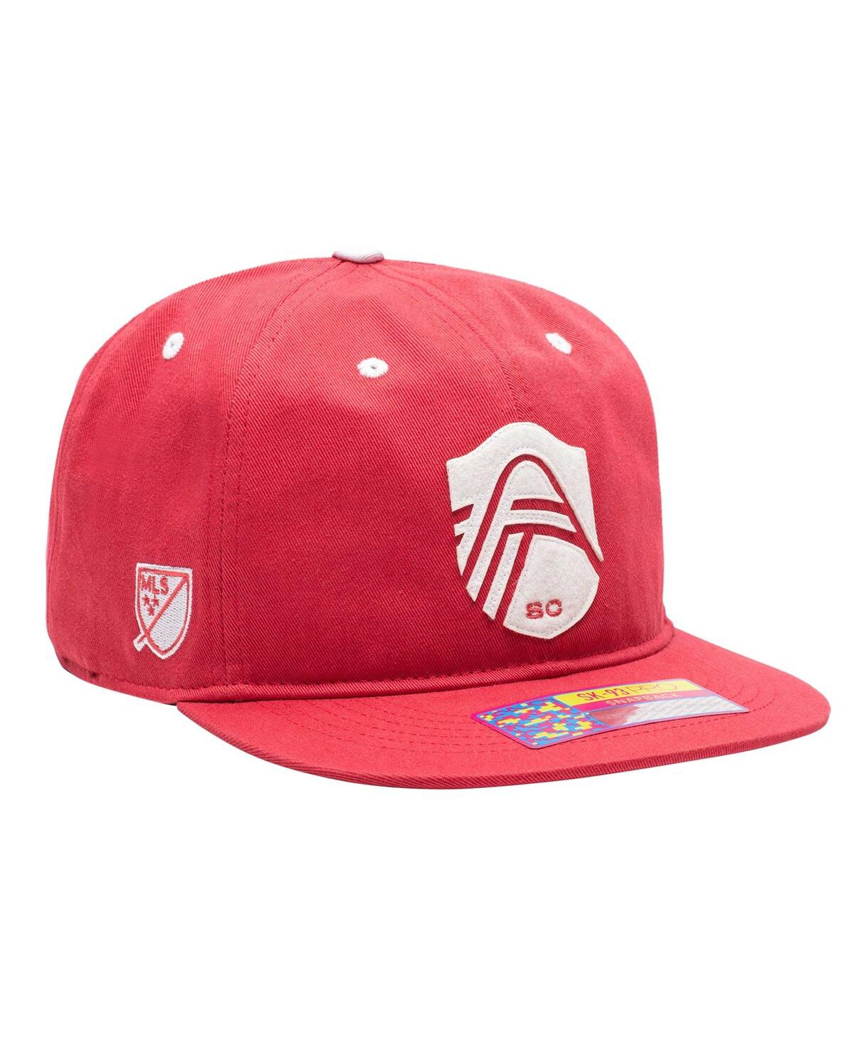 Fan Ink Men's St. Louis City Sc Red Bankroll Snapback Hat