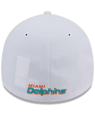 Men's White Miami Dolphins Main 39THIRTY Flex Hat
