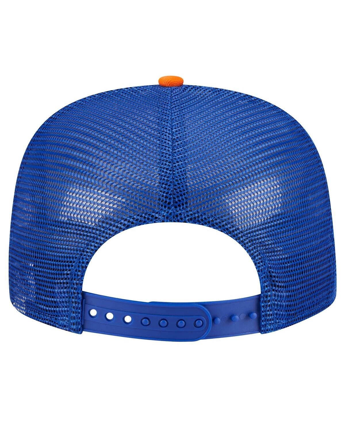 New Era Men'sNew York Knicks Arch A-Frame Trucker 9FIFTY SnapbackHat - Blue