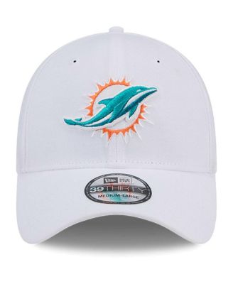 Men's White Miami Dolphins Main 39THIRTY Flex Hat