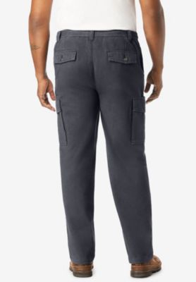 Big & Tall by KingSize Renegade Side-Elastic Waist Cargo Pants